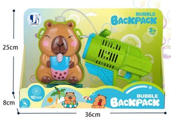 Electric Capibala Backpack Bubble Gun   ITEM NO.： W078007