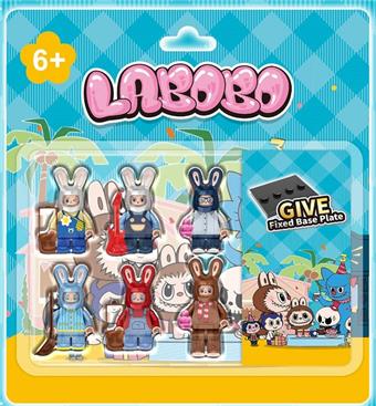 Labubu Jimu Renzi 6PCS   ITEM NO.： W076597