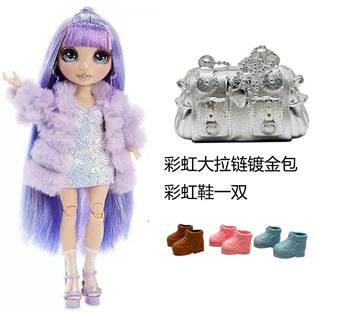 OMG.LOL series high-end lace luminous box 12D real eye bead hard blow bottle real eye bead with lighting, music theme song 32 inch blow bottle rainbow big baby   ITEM NO.： W074010