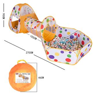 Orange Sunflower - Children's Tent Tunnel Ocean Ball Pool   ITEM NO.： W083518