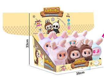 Vinyl face electric plush fabric (8PCS)   ITEM NO.： W077130
