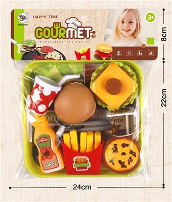 Delicious Burger Combination Play Toy Children's Puzzle Toy Simulation Toy   ITEM NO.： W071088