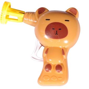 Capibala Inertia Bubble Shooter Dynamic Pressing Bubble Blowing Toy Cartoon Animal Bubble Gun   ITEM NO.： W078428