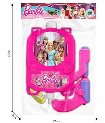 Barbie cartoon backpack water gun   ITEM NO.： W069343