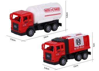Inertial simulation fire truck, oil tank truck, fire truck (2 mixed models)   ITEM NO.： W073946