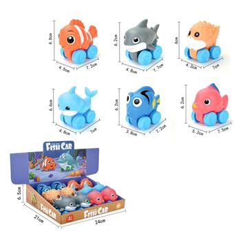 Vinyl cartoon gliding marine animal car   ITEM NO.： W073955