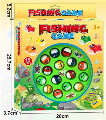 Electric small fishing reel (with music)   ITEM NO.： W073789