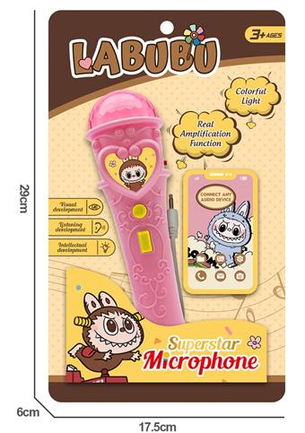 Loudspeaker Labu microphone with colorful lights, multiple songs, USB   ITEM NO.： W077628
