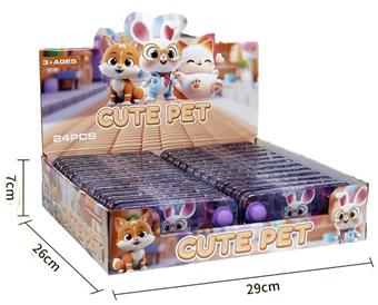 Cute Pet Diamond Transparent Water Machine (24PCS)   ITEM NO.： W075823