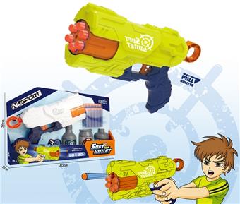 Six wheeled soft bullet gun   ITEM NO.： W079317