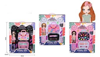 Doll, shoulder bag set, makeup DIY toy set   ITEM NO.： W068276