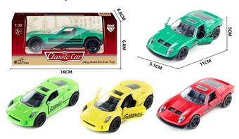 1: 36 alloy regenerative old Lamborghini (red/green) old Jaguar (yellow/green)   ITEM NO.： W082626