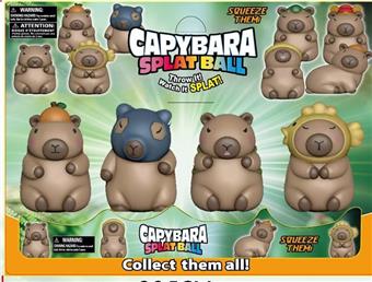4-inch vinyl Capibala 4-piece card pack with 2 trendy toy figures, cartoon dolls, desktop ornaments   ITEM NO.： W078451