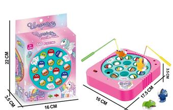 Electric music fishing toy   ITEM NO.： W073227