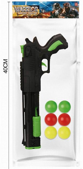 Table tennis gun+6 small balls/catapult table tennis gun/toy gun series/weapon toys (mixed)   ITEM NO.： W082311