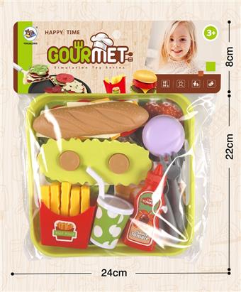 Delicious Burger Combination Play Toy Children's Puzzle Toy Simulation Toy   ITEM NO.： W071094