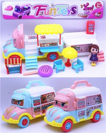 Little girl tent fast food truck set (2 mixed)   ITEM NO.： W083276