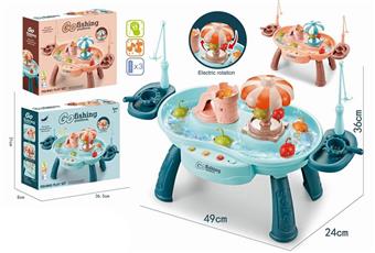Pretending to be a family carousel fishing platform (electric lighting and music)   ITEM NO.： W073577