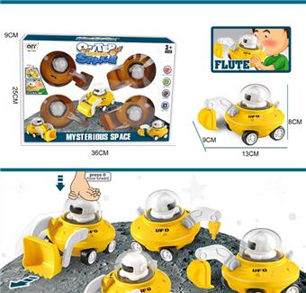 Whistle press UFO engineering vehicle   ITEM NO.： W096705