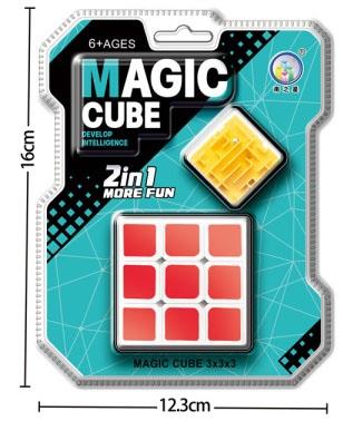 5.3 Color Block Whitening Magic Cube+Maze   ITEM NO.： W093325
