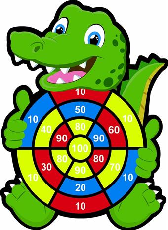 Tyrannosaurus Rex Target Dart Disk Sticky Ball Cloth Target   ITEM NO.： W087073