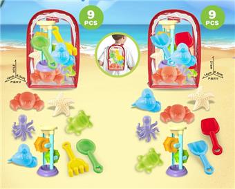 PVS backpack+beach accessories+large hourglass   ITEM NO.： W085792