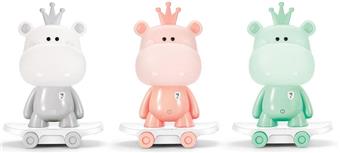 Small skateboard hippopotamus touch LED desk lamp   ITEM NO.： W088071