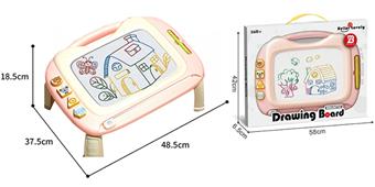 Tmall - Pink (with feet and stand) magnetic drawing board   ITEM NO.： W094871