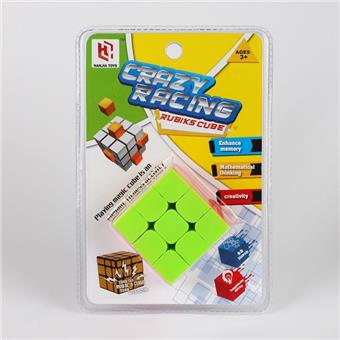 Solid color Rubik's Cube (with spring screws) Solid color, 2 packaging mixed (GCC)   ITEM NO.： W089792
