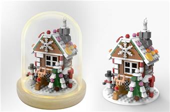 Christmas House, 248pcs   ITEM NO.： W090554