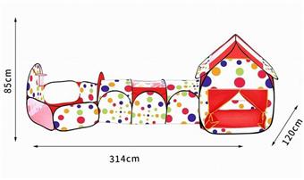 Three in one channel tent+80 balls   ITEM NO.： W084793