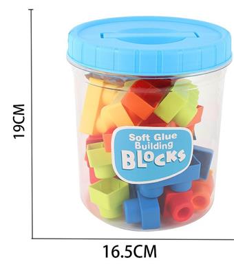 24PCS soft rubber building blocks   ITEM NO.： W096427