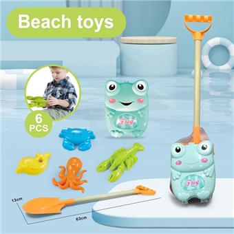 Beach animal storage box with sand shovel   ITEM NO.： W085282