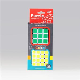 Third order frosted sticker with white background+fourth order fluorescent sticker with white background Rubik's Cube, color box black/white, mixed with 2 colors   ITEM NO.： W090150