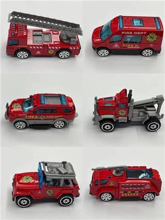 Alloy fire truck   ITEM NO.： W088725