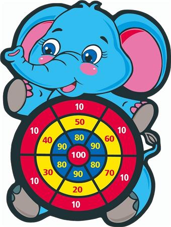 Flying Elephant Target Dart Disk Sticky Ball Cloth Target   ITEM NO.： W087053