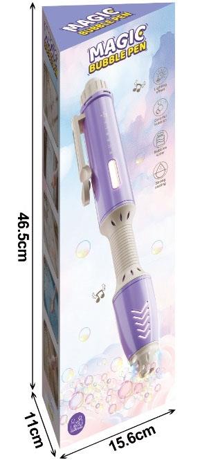 Vine Purple Magic Bubble Pen (with 1 bottle of 50ml Bubble Water)   ITEM NO.： W095581