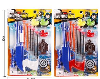 Needle gun police set+3 ducks+2 targets/suction cup gun police set+3 ducks+2 targets/soft bullet gun/police set gun/launcher/catapult gun/shooting set/children's simulation gun/weapon (mixed)   ITEM NO.： W086547