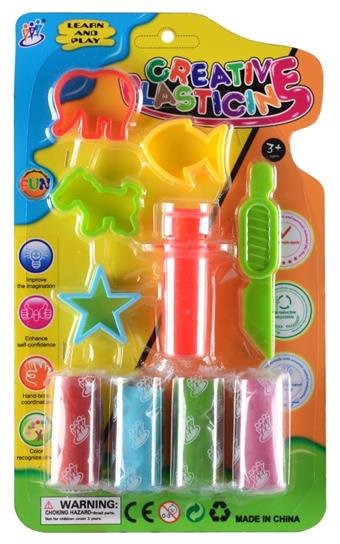 Color clay, 4 bags of 1 Anshi color clay+accessories   ITEM NO.： W094674