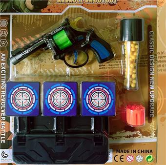 BB bullet+gunpowder target revolver   ITEM NO.： W086425
