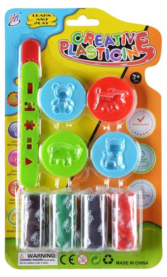 Color clay, 4 bags of 1 Anshi color clay+accessories   ITEM NO.： W094679