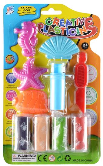 Color clay, 4 bags of 1 Anshi color clay+accessories   ITEM NO.： W094683