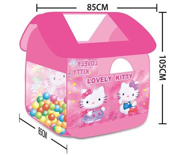 KT Cat House Children's Tent with 50 Ocean Balls   ITEM NO.： W084652