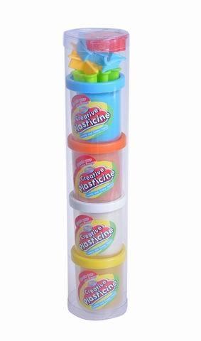 Color clay, 4 bottles of 2 Anshi color clay+accessories   ITEM NO.： W094634