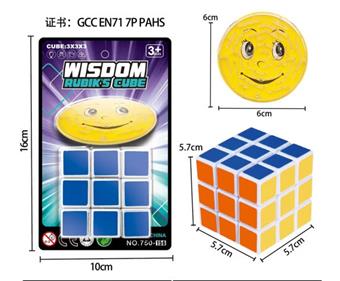 5.7 Heat transfer printing cube+smiling face maze   ITEM NO.： W093194