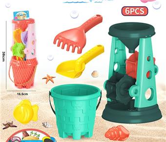 Beach toys, coral red/jade green, mixed in 2 colors   ITEM NO.： W090625