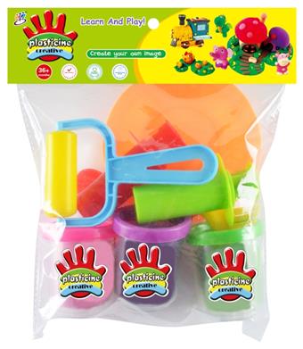 Color clay, 3 bottles of 2 Anshi color clay+accessories   ITEM NO.： W094650