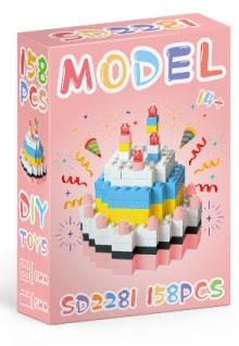 Food Series - Cake Blocks, 158pcs (GCC)   ITEM NO.： W089418