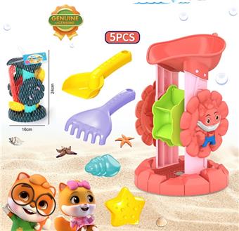 Beach toys, coral red/dark green, mixed in 2 colors   ITEM NO.： W090633