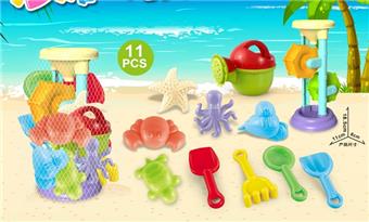 Beach accessories with hourglass (11PCS)   ITEM NO.： W085525